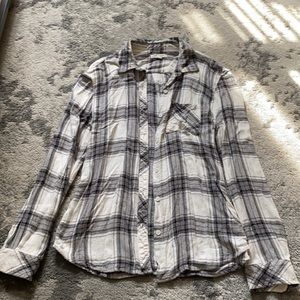 Soft plaid button up